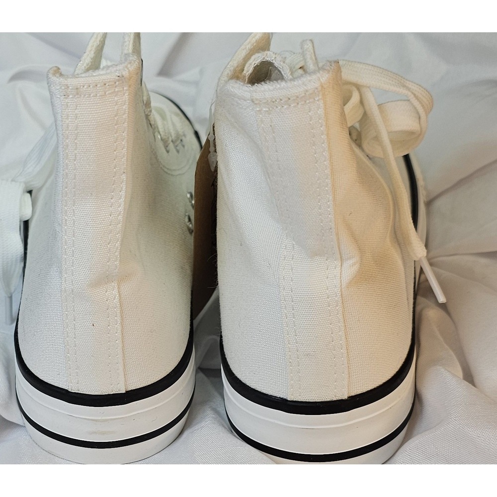Heez, Women's Size 7 -Lace Up High Top Canvas Sneakers Tennis Shoes - Picture 3 of 9